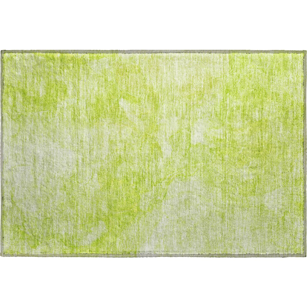 Premium Machine Washable Mayfield AMF688 Aloe 1'8" x 2'6" Rug. Picture 1