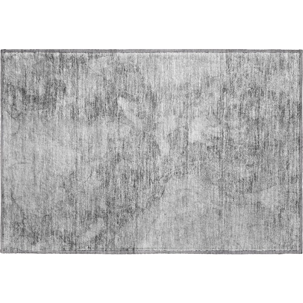Premium Machine Washable Mayfield AMF688 Gray 1'8" x 2'6" Rug. Picture 1