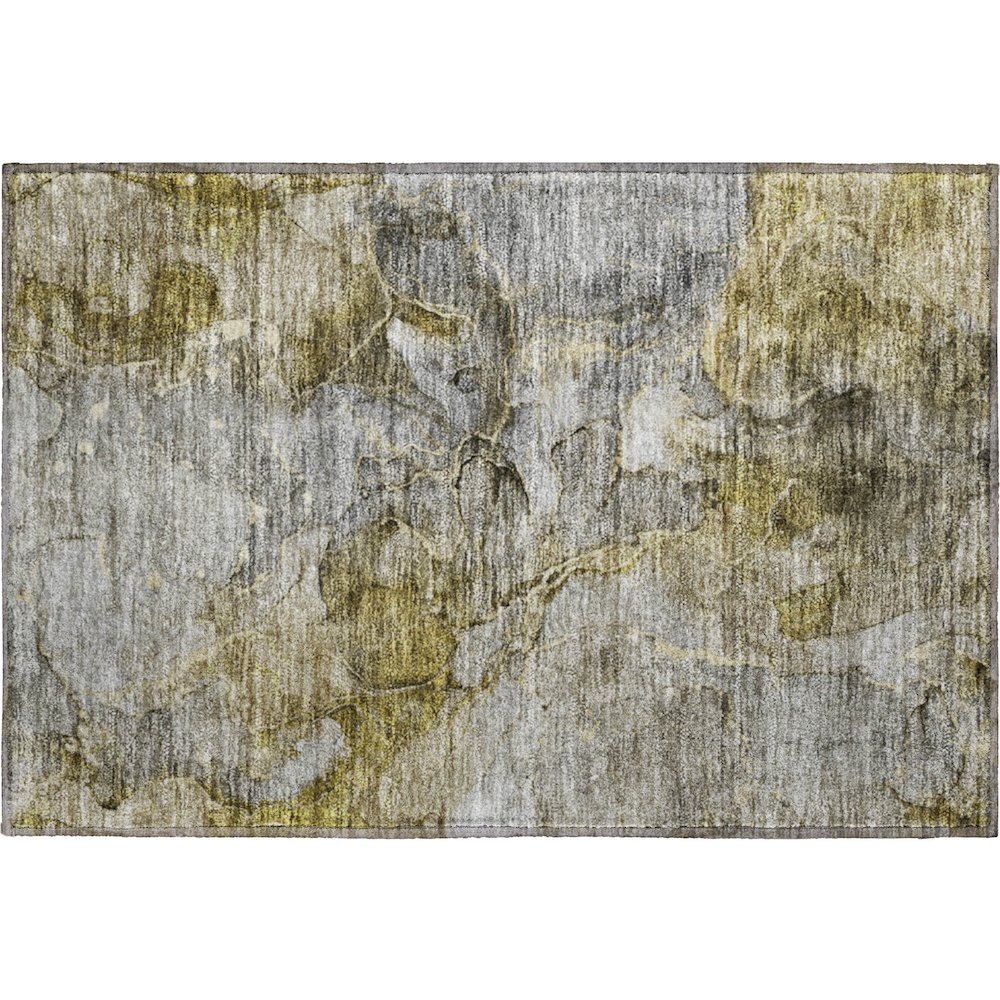 Premium Machine Washable Mayfield AMF689 Taupe 1'8" x 2'6" Rug. Picture 1