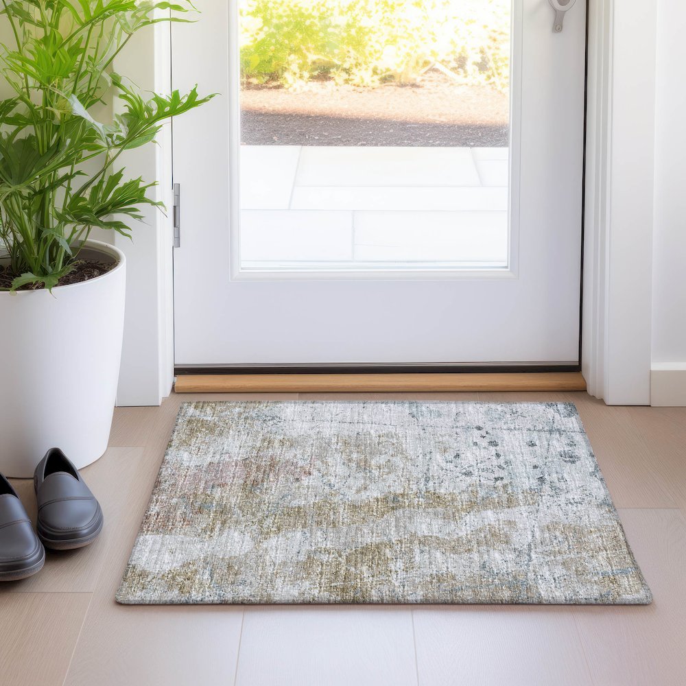 Premium Machine Washable Mayfield  Multi 1'8" x 2'6" Rug. Picture 5