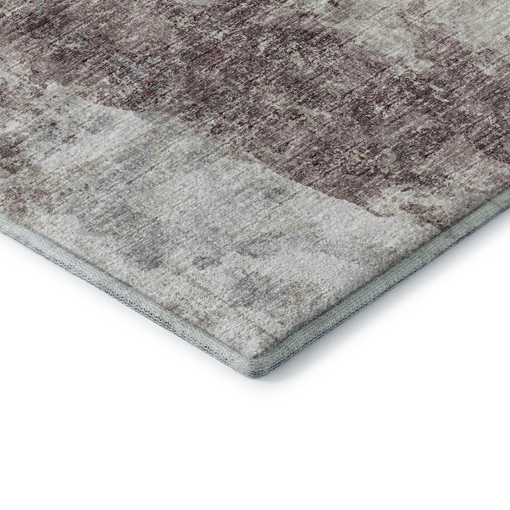 Premium Machine Washable Mayfield  Plum 1'8" x 2'6" Rug. Picture 3