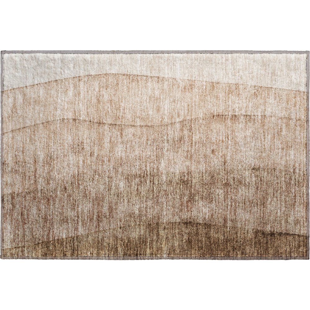 Premium Machine Washable Mayfield AMF690 Brown 1'8" x 2'6" Rug. Picture 1