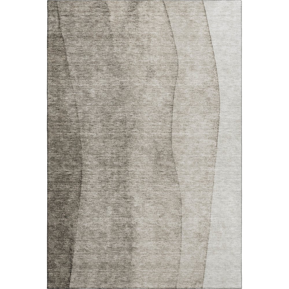 Premium Machine Washable Mayfield AMF690 Taupe 2'6" x 3'10" Rug. Picture 1