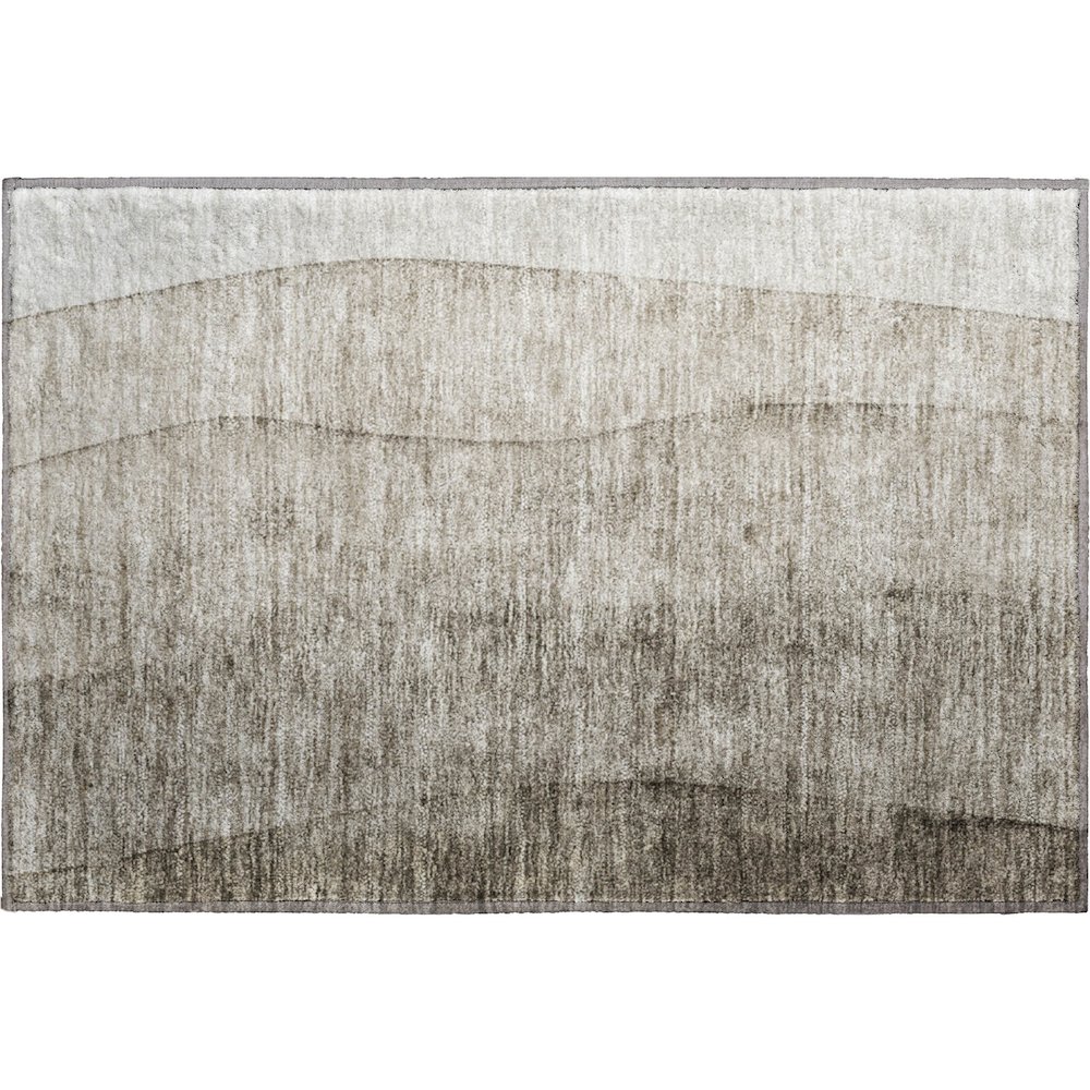 Premium Machine Washable Mayfield AMF690 Taupe 1'8" x 2'6" Rug. Picture 1