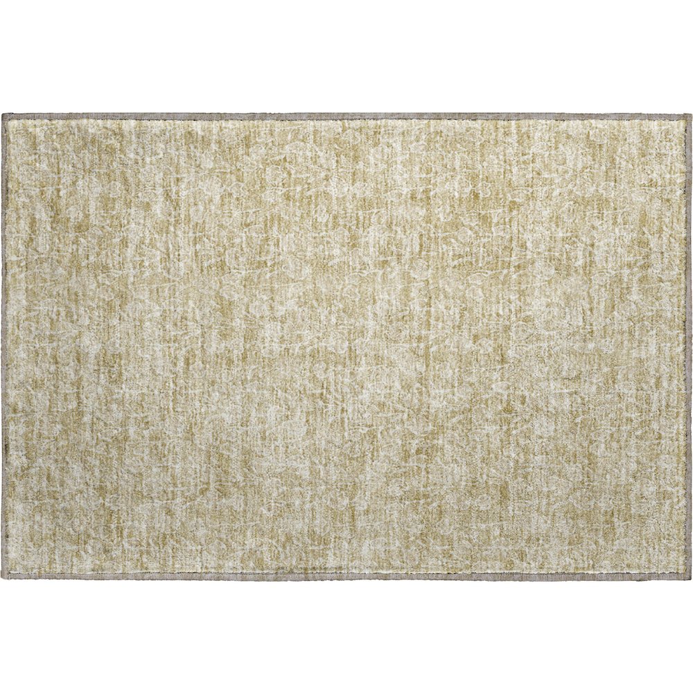 Premium Machine Washable Mayfield AMF691 Beige 1'8" x 2'6" Rug. Picture 1