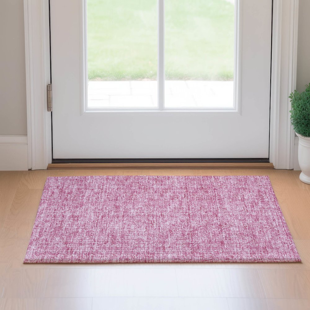 Premium Machine Washable Mayfield AMF691 Blush 1'8" x 2'6" Rug. Picture 5