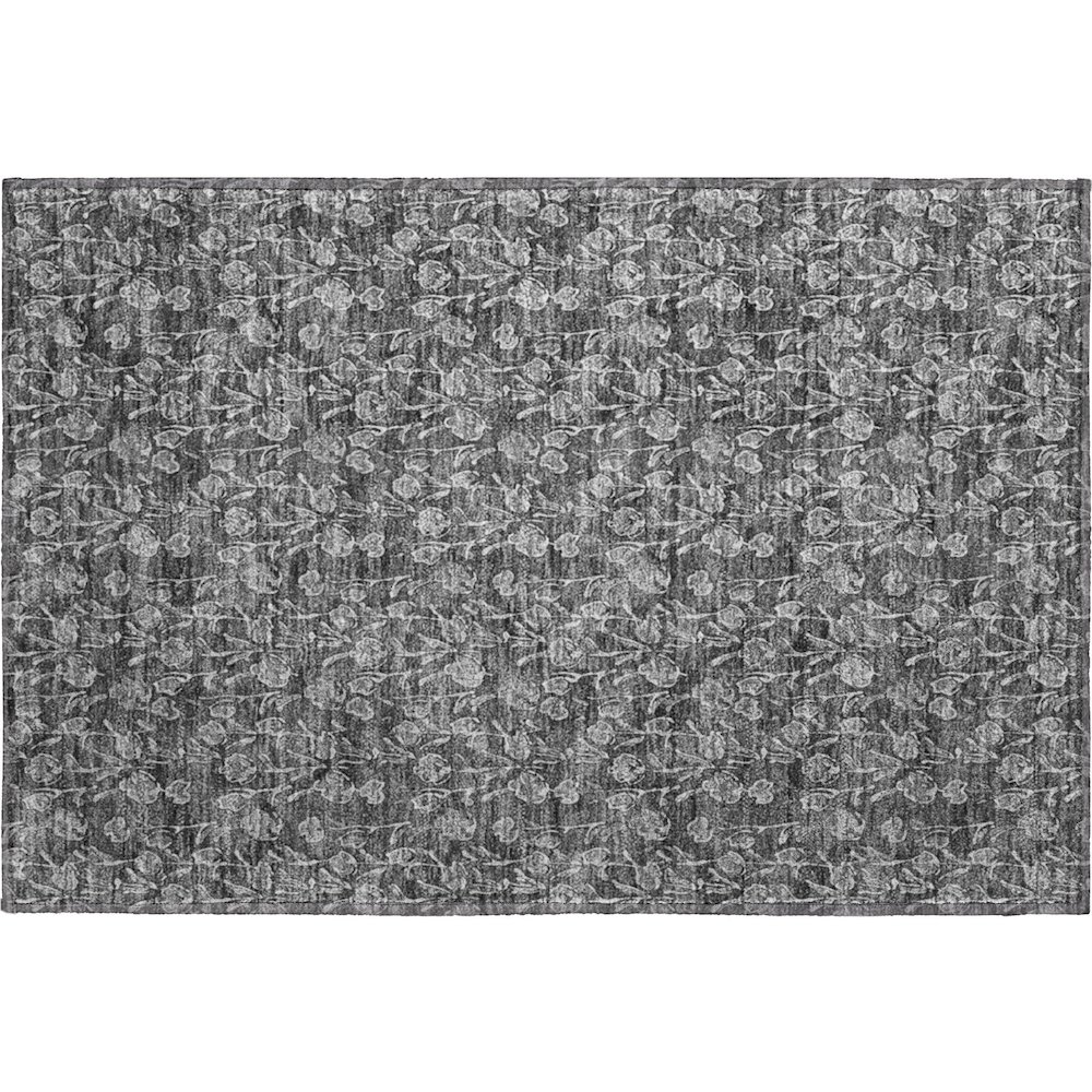 Premium Machine Washable Mayfield AMF692 Gray 1'8" x 2'6" Rug. Picture 1