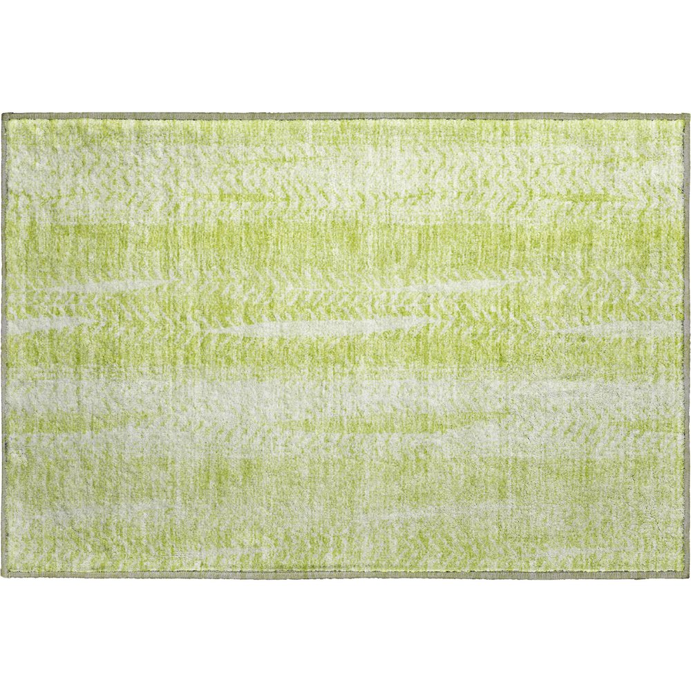 Premium Machine Washable Mayfield AMF694 Aloe 1'8" x 2'6" Rug. Picture 1