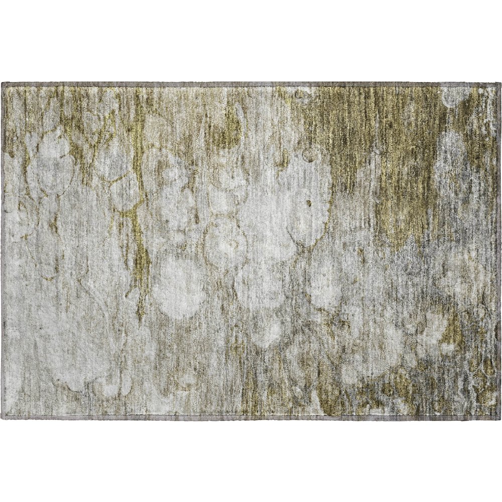 Premium Machine Washable Mayfield AMF698 Brown 1'8" x 2'6" Rug. Picture 1