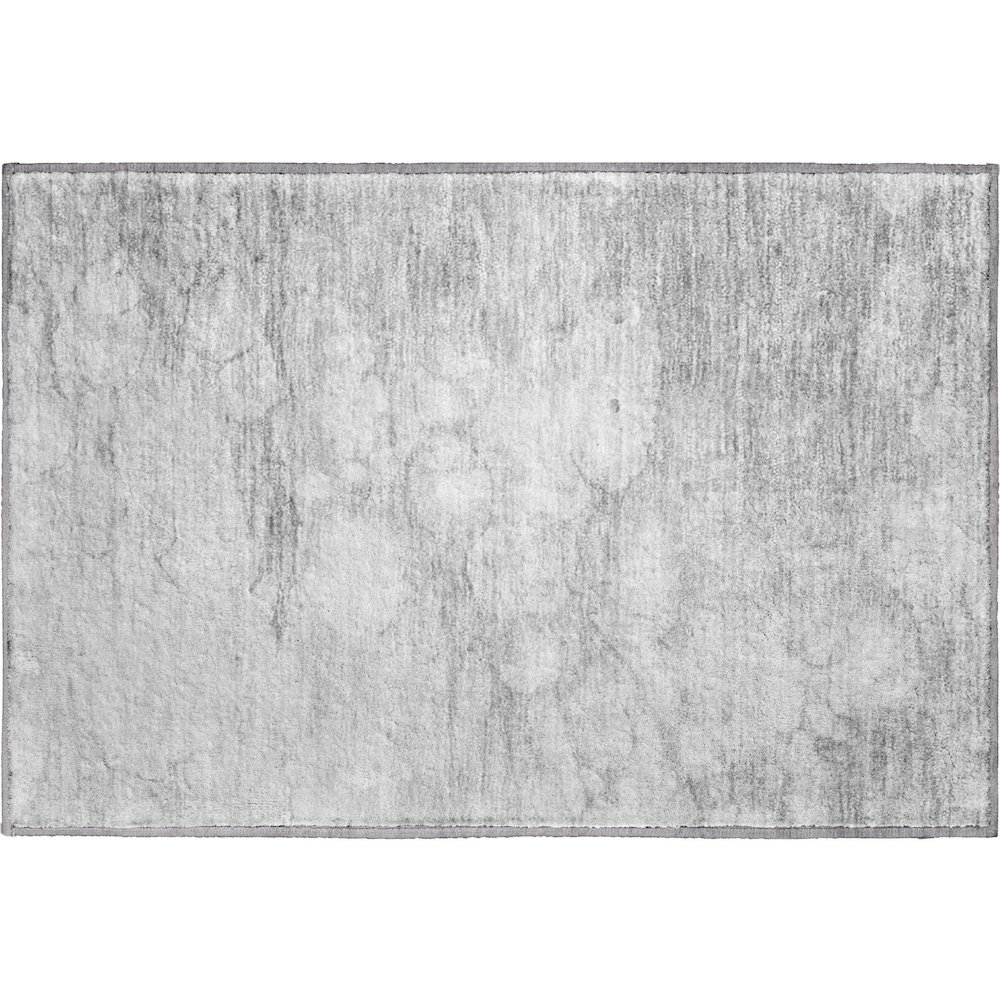 Premium Machine Washable Mayfield AMF699 Silver 1'8" x 2'6" Rug. Picture 1