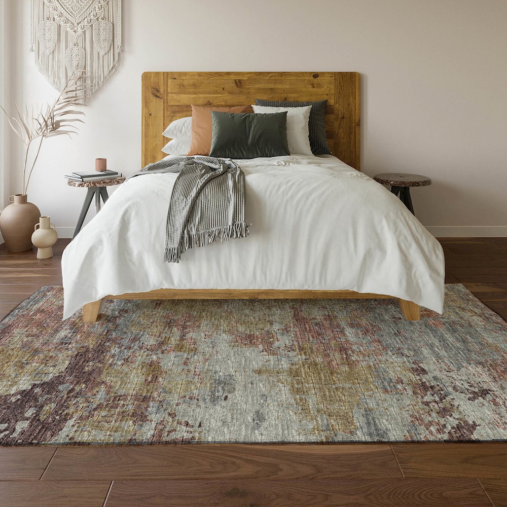 Premium Machine Washable Mayfield  Multi 2'6" x 3'10" Rug. Picture 6