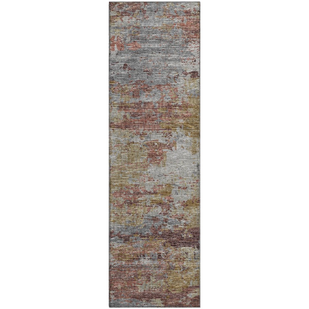 Premium Machine Washable Mayfield  Multi 2'3" x 7'6" Runner Rug. Picture 1