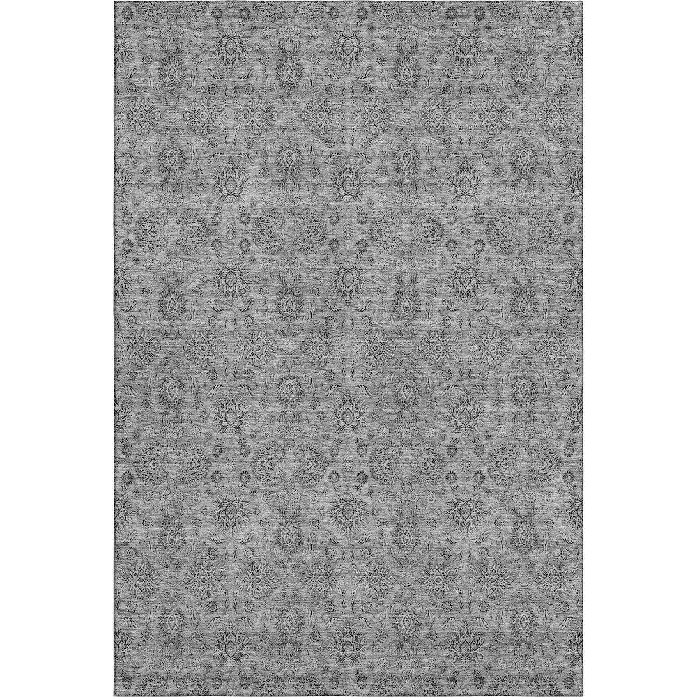 Premium Machine Washable Mayfield AMF702 Gray 2'6" x 3'10" Rug. Picture 1