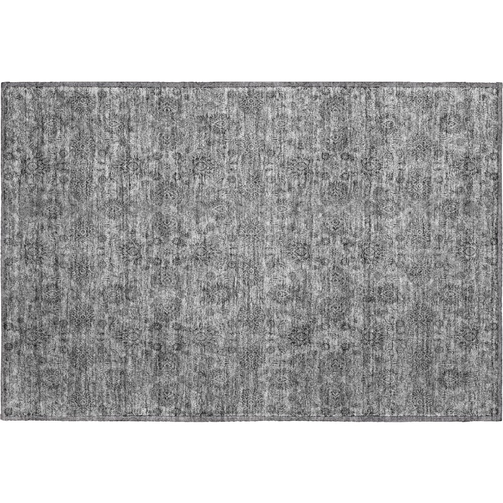 Premium Machine Washable Mayfield AMF702 Gray 1'8" x 2'6" Rug. Picture 1