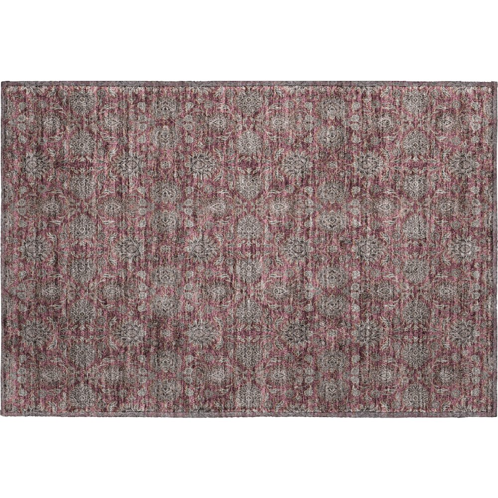 Premium Machine Washable Mayfield AMF702 Merlot 1'8" x 2'6" Rug. Picture 1