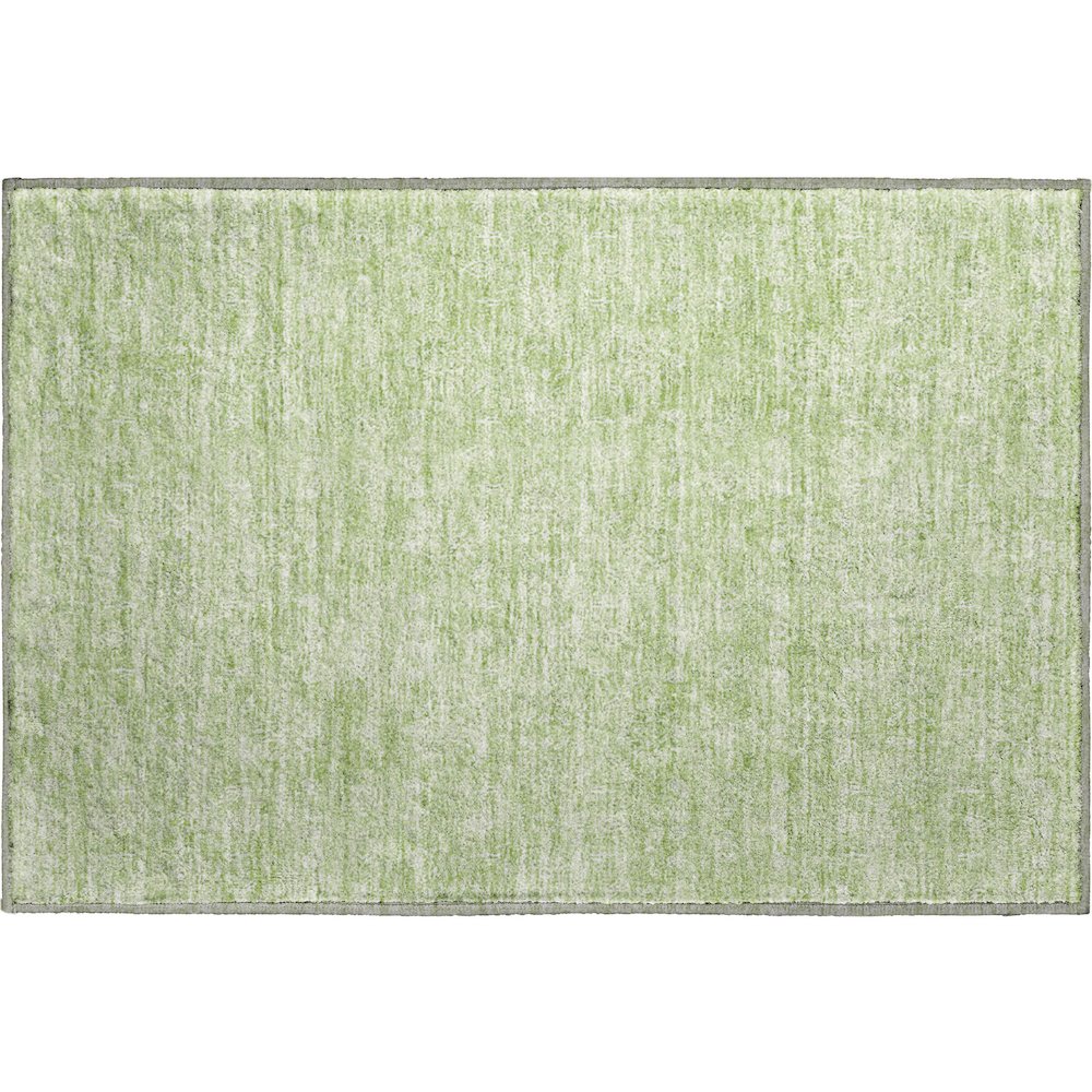 Premium Machine Washable Mayfield AMF703 Aloe 1'8" x 2'6" Rug. Picture 1