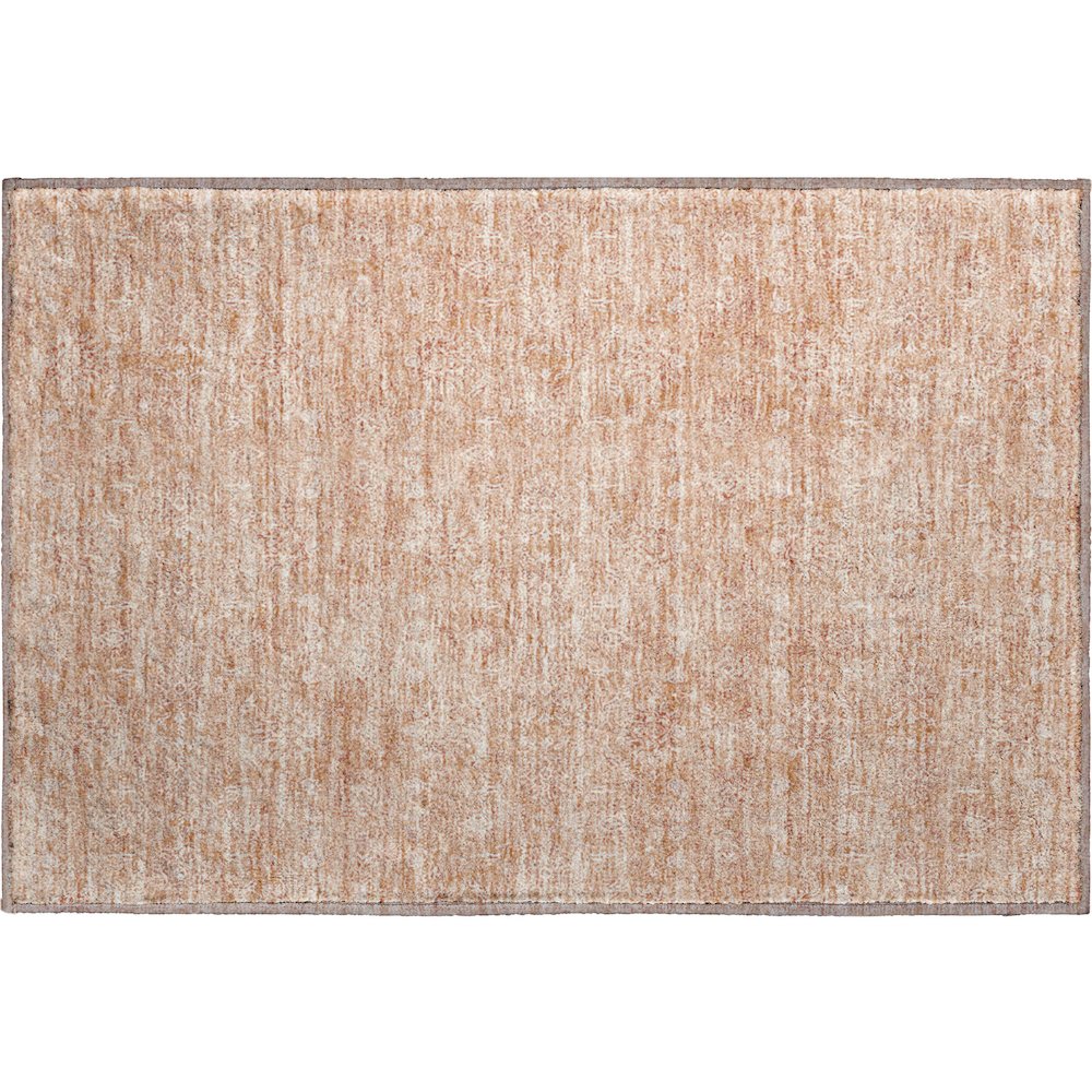 Premium Machine Washable Mayfield AMF703 Coral 1'8" x 2'6" Rug. Picture 1