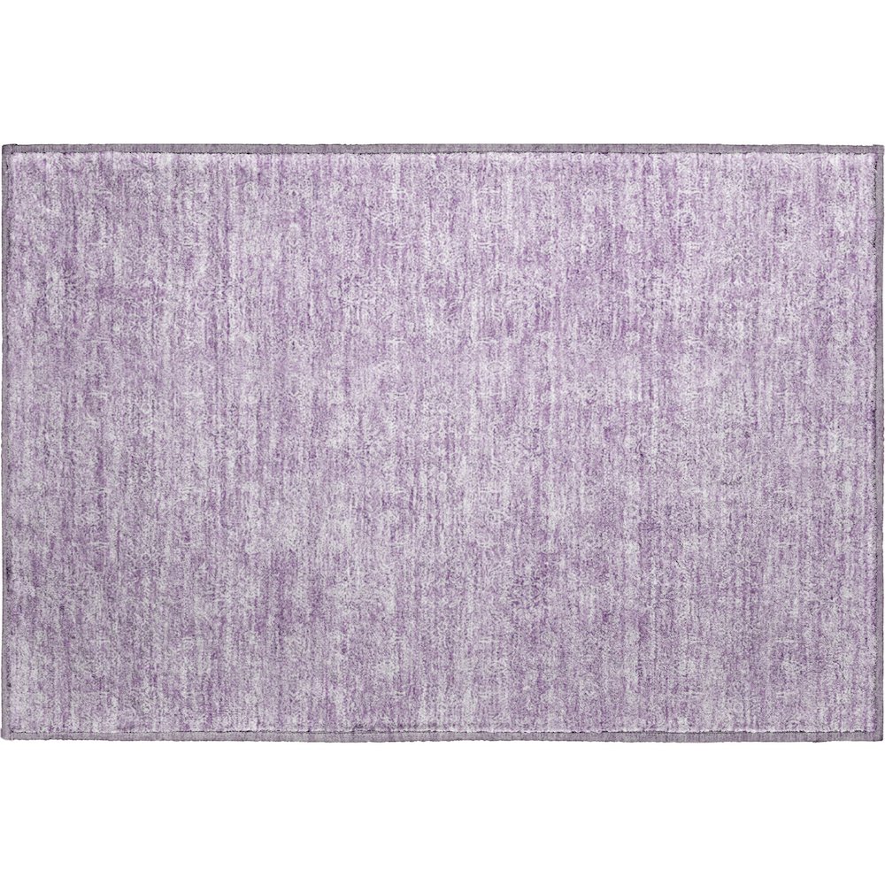 Premium Machine Washable Mayfield AMF703 Lavender 1'8" x 2'6" Rug. Picture 1