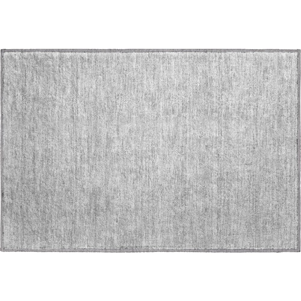 Premium Machine Washable Mayfield AMF703 Silver 1'8" x 2'6" Rug. Picture 1