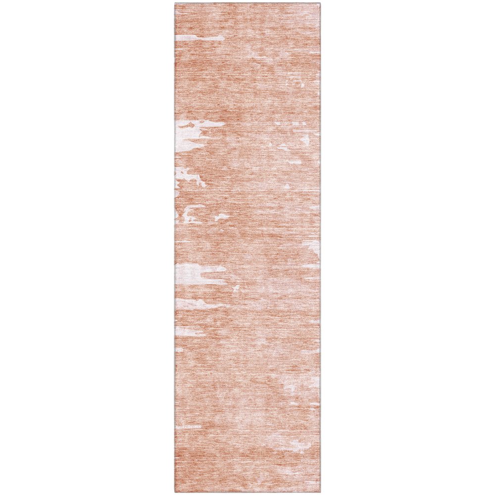 Premium Machine Washable Mayfield AMF705 Terracotta 2'3" x 7'6" Runner Rug. Picture 1
