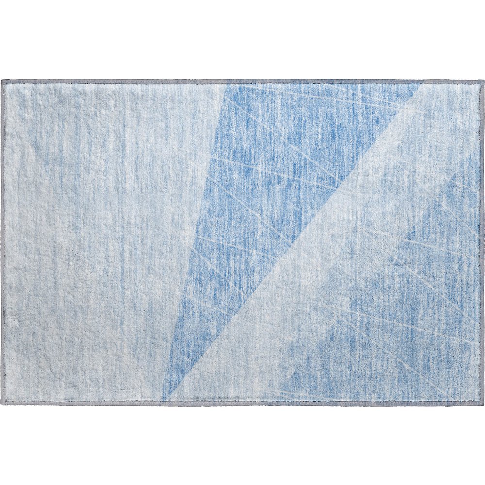 Premium Machine Washable Mayfield AMF706 Sky 1'8" x 2'6" Rug. Picture 1