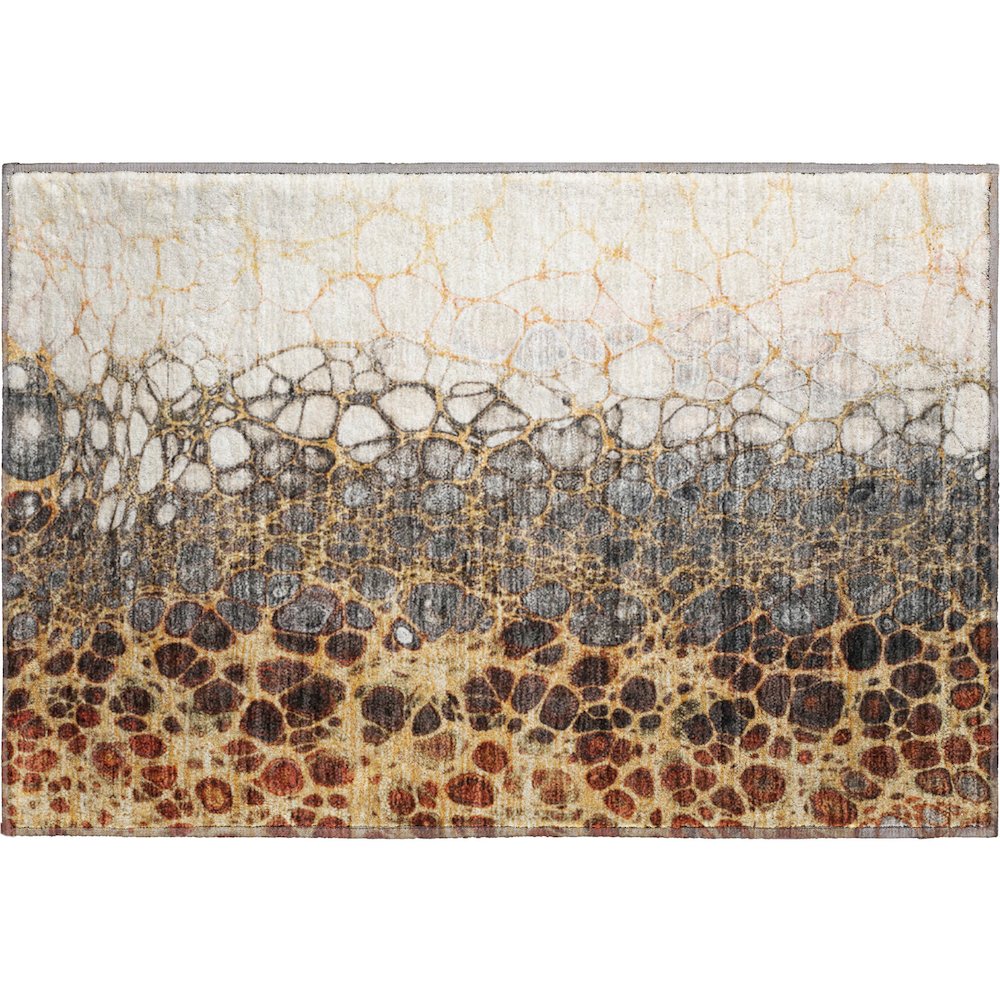 Premium Machine Washable Mayfield AMF707 Ivory 1'8" x 2'6" Rug. Picture 1