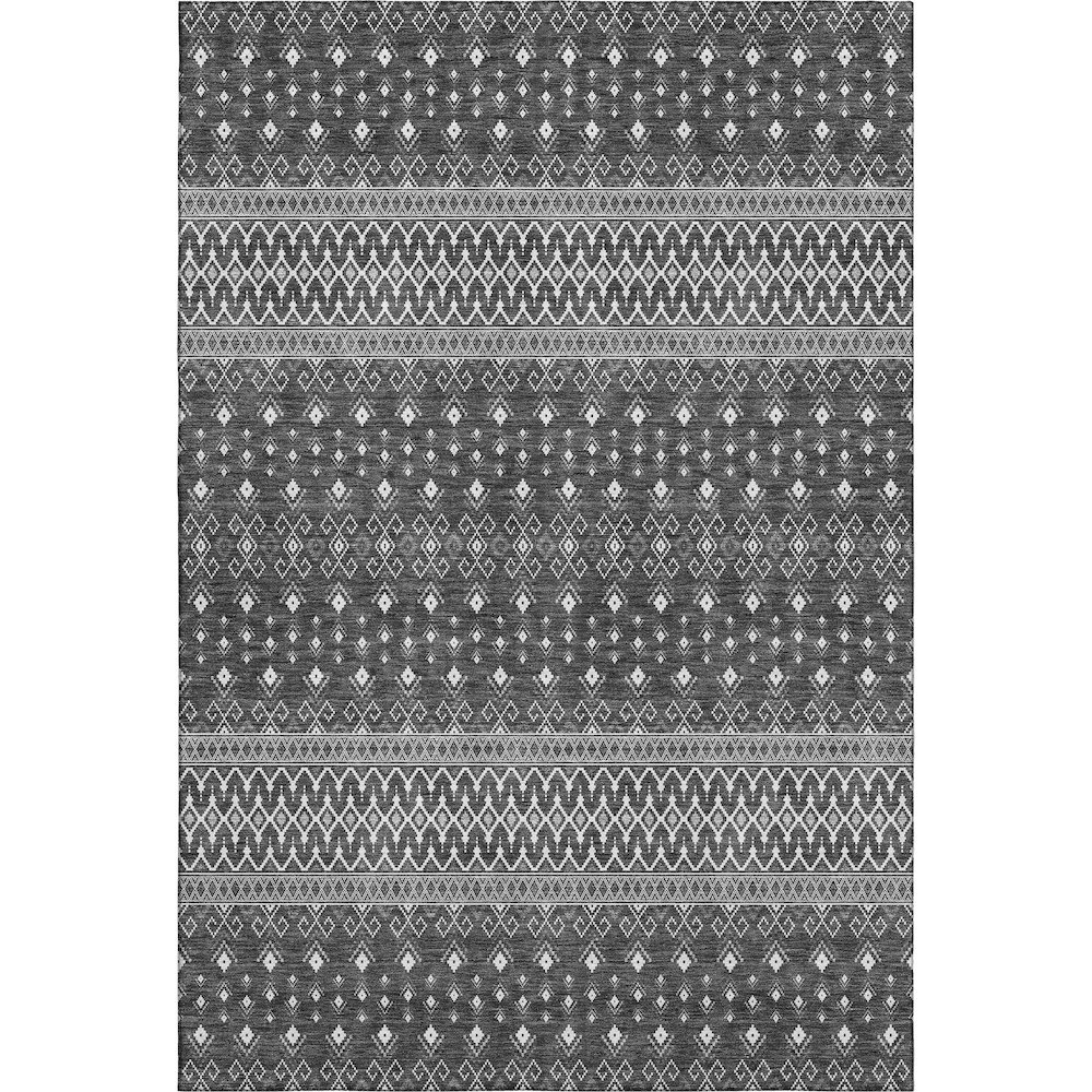 Premium Machine Washable Mayfield AMF708 Gray 2'6" x 3'10" Rug. Picture 1