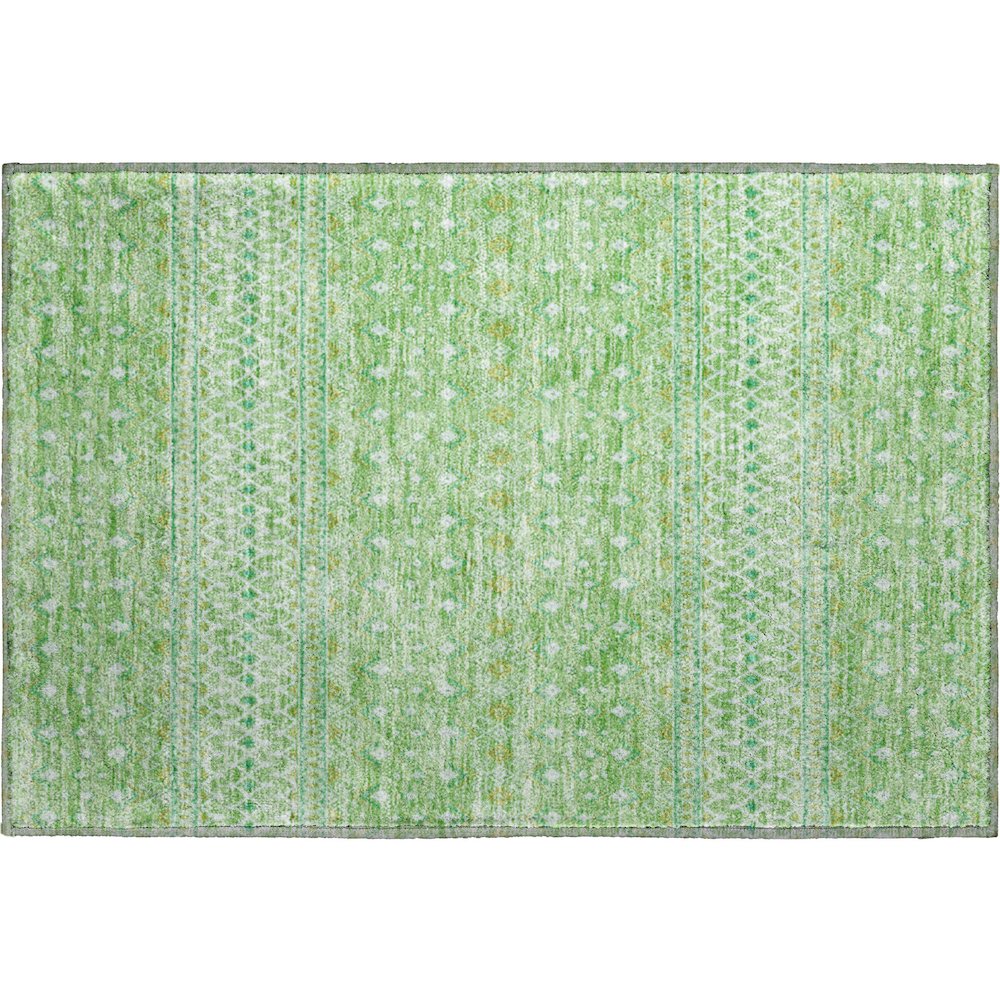 Premium Machine Washable Mayfield AMF709 Aloe 1'8" x 2'6" Rug. Picture 1