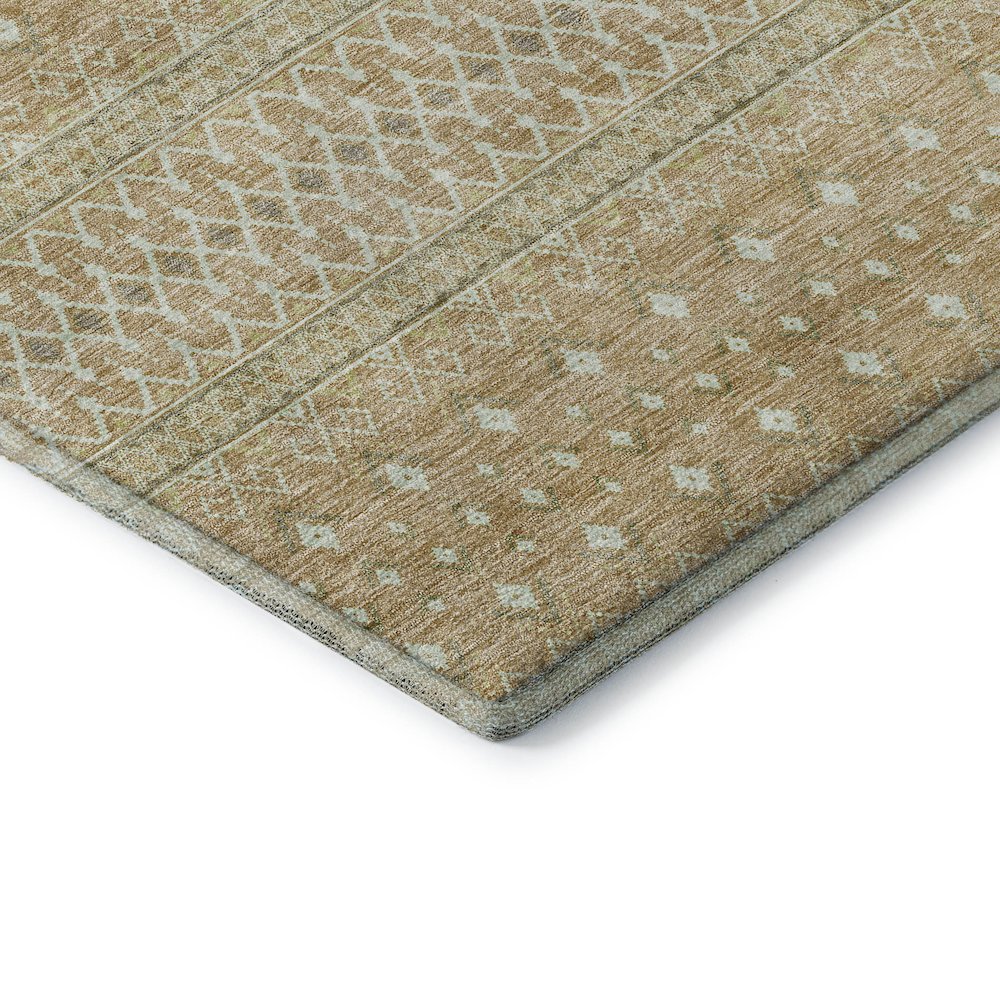 Premium Machine Washable Mayfield AMF709 Copper 1'8" x 2'6" Rug. Picture 3