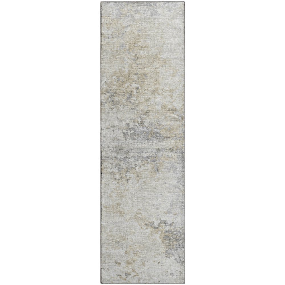 Premium Machine Washable Mayfield  Ivory 2'3" x 7'6" Runner Rug. Picture 1