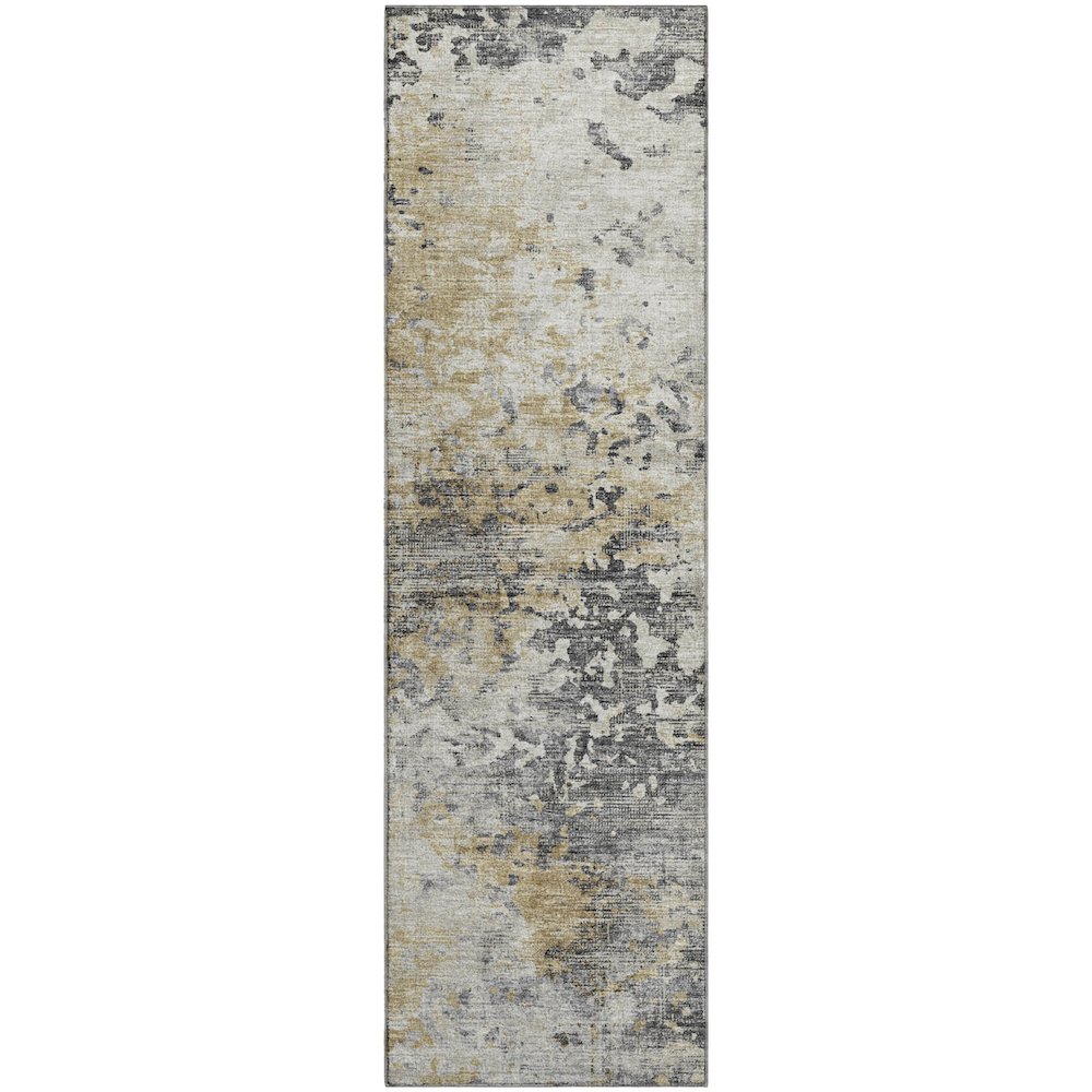 Premium Machine Washable Mayfield  Moody 2'3" x 7'6" Runner Rug. Picture 1