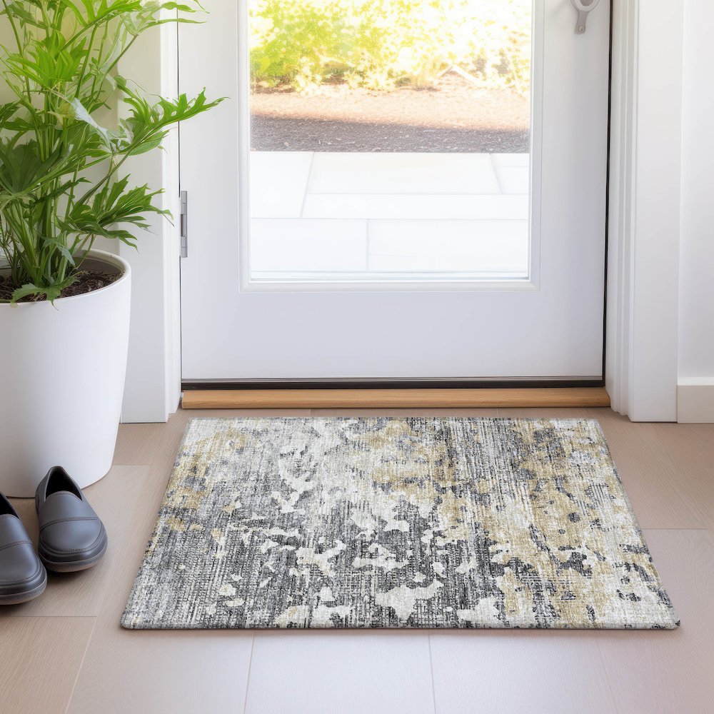 Premium Machine Washable Mayfield  Moody 1'8" x 2'6" Rug. Picture 5