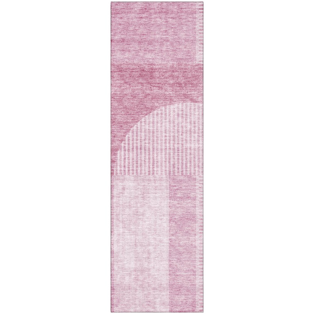 Premium Machine Washable Mayfield AMF711 Blush 2'3" x 7'6" Runner Rug. Picture 1