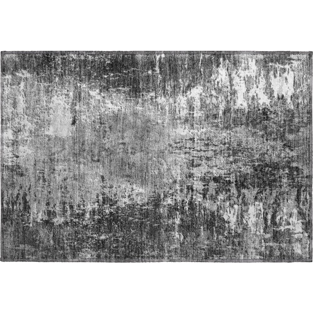 Premium Machine Washable Mayfield AMF718 Gray 1'8" x 2'6" Rug. Picture 1