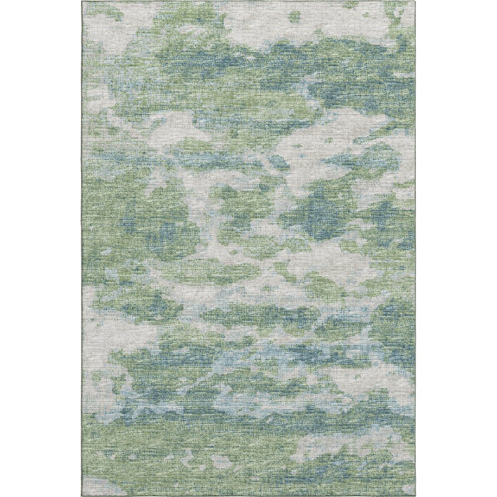 Premium Machine Washable Mayfield  Green 2'6" x 3'10" Rug. Picture 1