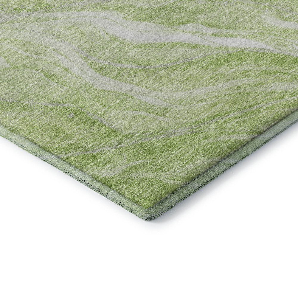 Premium Machine Washable Mayfield AMF720 Aloe 1'8" x 2'6" Rug. Picture 3