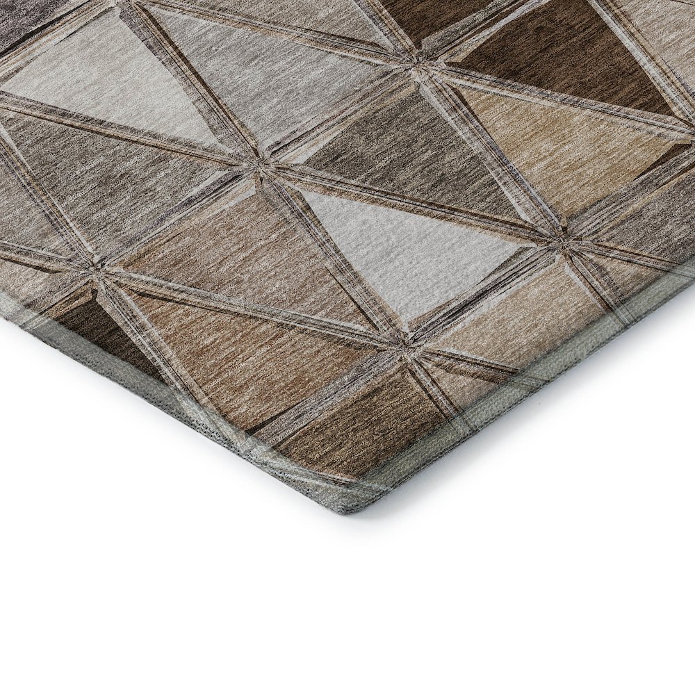 Premium Machine Washable Mayfield AMF722 Brown 1'8" x 2'6" Rug. Picture 3