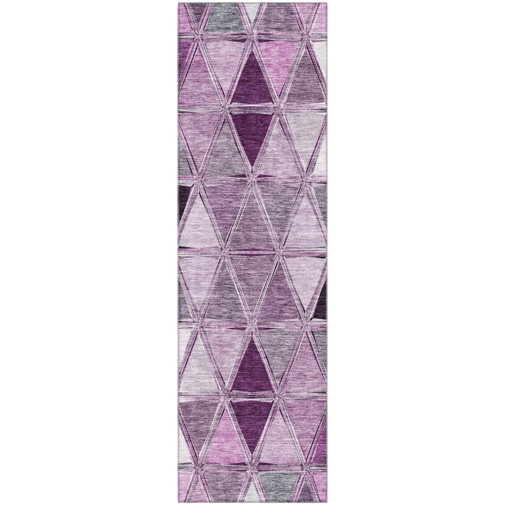 Premium Machine Washable Mayfield AMF722 Merlot 2'3" x 7'6" Runner Rug. Picture 1