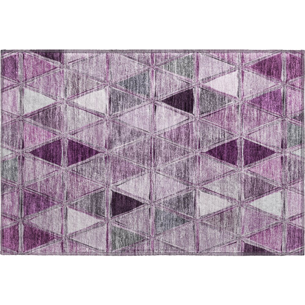 Premium Machine Washable Mayfield AMF722 Merlot 1'8" x 2'6" Rug. Picture 1