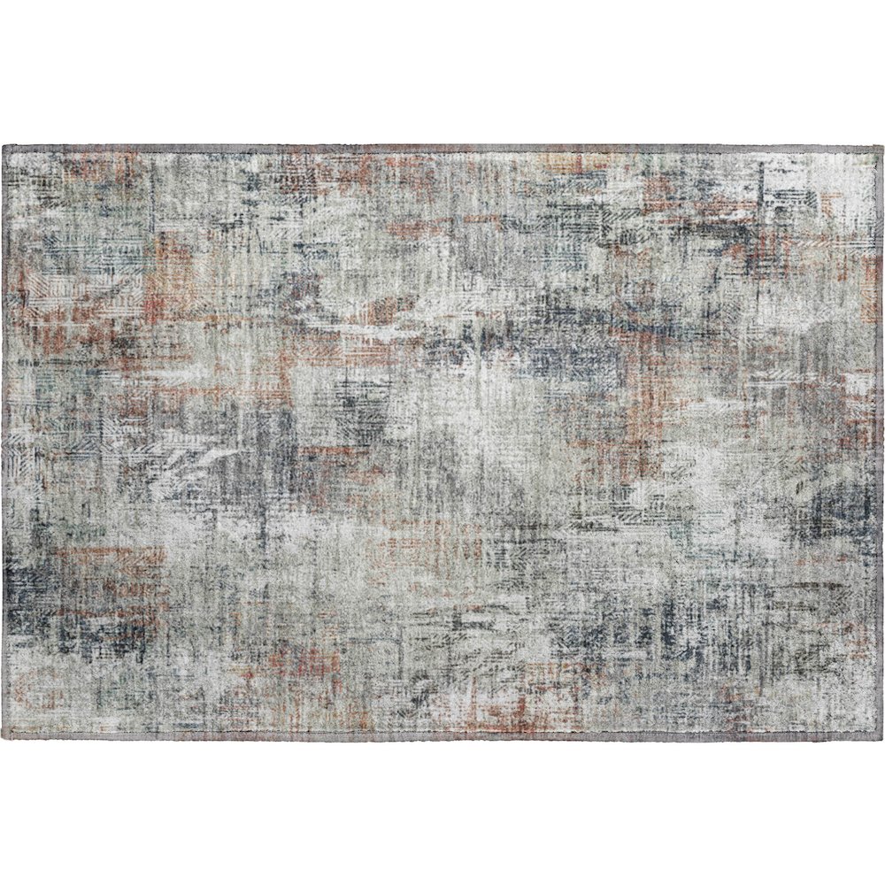 Premium Machine Washable Mayfield AMF725 Taupe 1'8" x 2'6" Rug. Picture 1