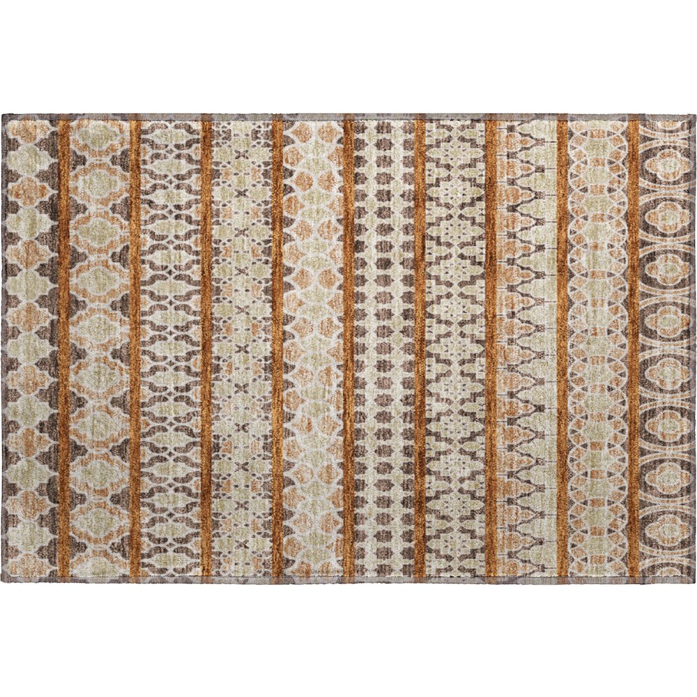 Premium Machine Washable Mayfield AMF726 Chocolate 1'8" x 2'6" Rug. Picture 1