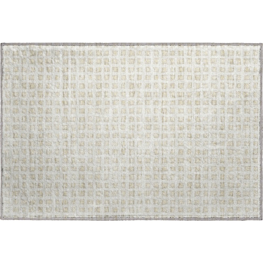 Premium Machine Washable Mayfield AMF727 Ivory 1'8" x 2'6" Rug. Picture 1