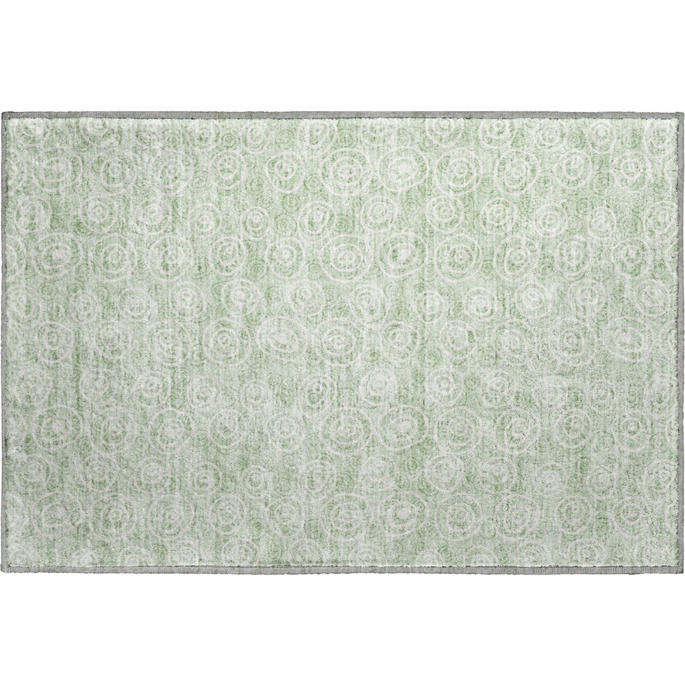 Premium Machine Washable Mayfield AMF728 Mint 1'8" x 2'6" Rug. Picture 1