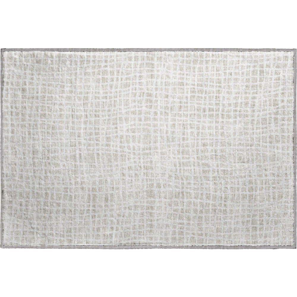 Premium Machine Washable Mayfield AMF729 Ivory 1'8" x 2'6" Rug. Picture 1