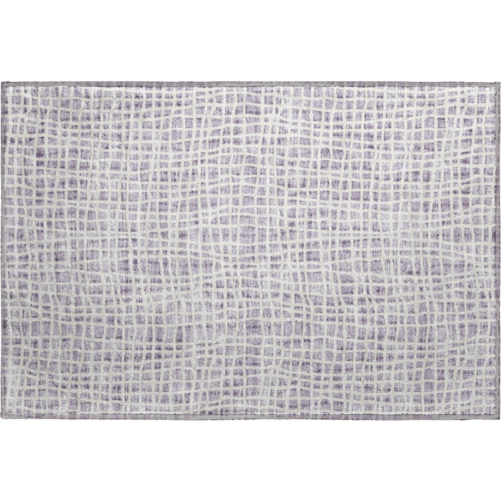 Premium Machine Washable Mayfield AMF729 Lilac 1'8" x 2'6" Rug. Picture 1