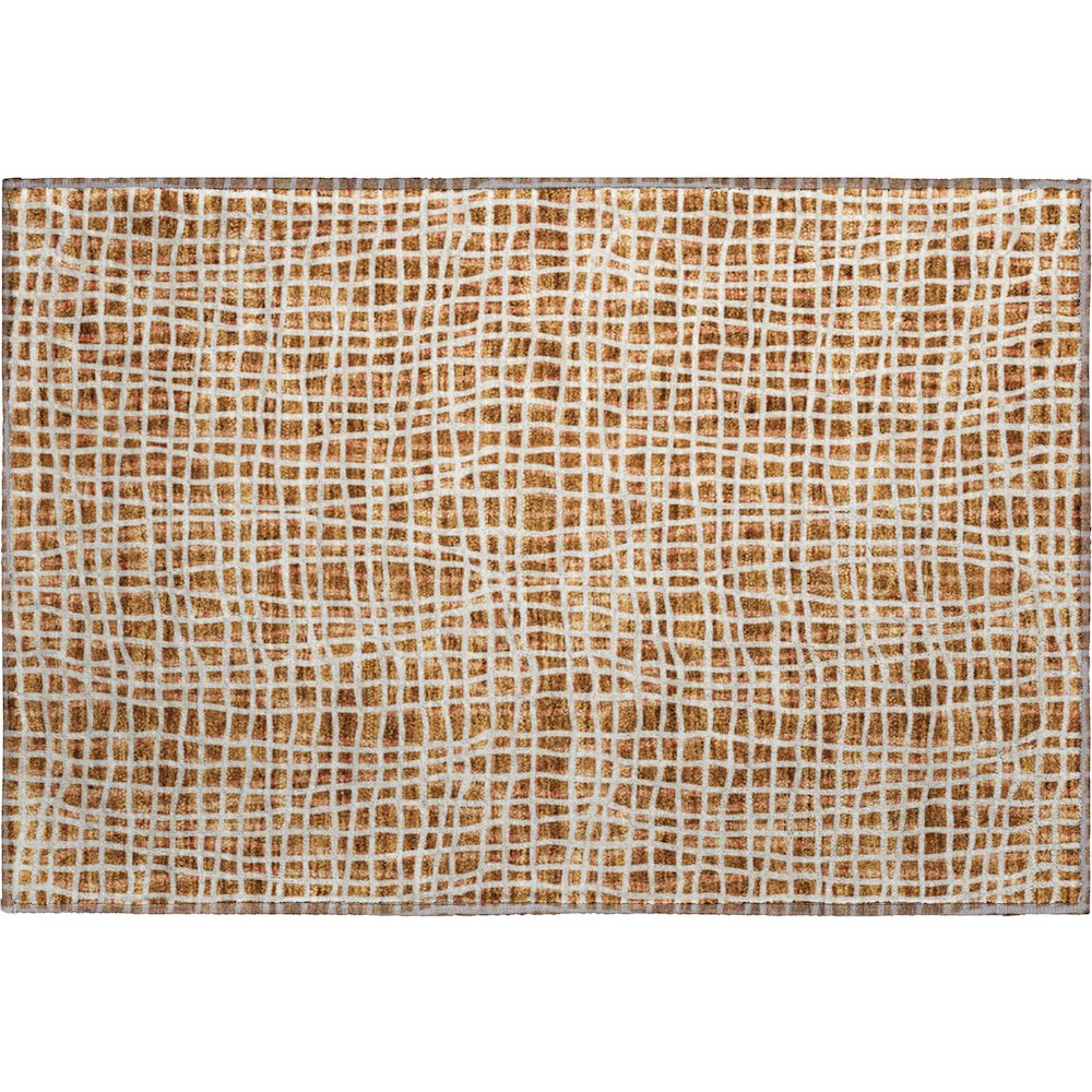 Premium Machine Washable Mayfield AMF729 Paprika 1'8" x 2'6" Rug. Picture 1