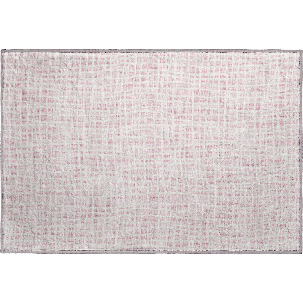Premium Machine Washable Mayfield AMF729 Pink 1'8" x 2'6" Rug. Picture 1
