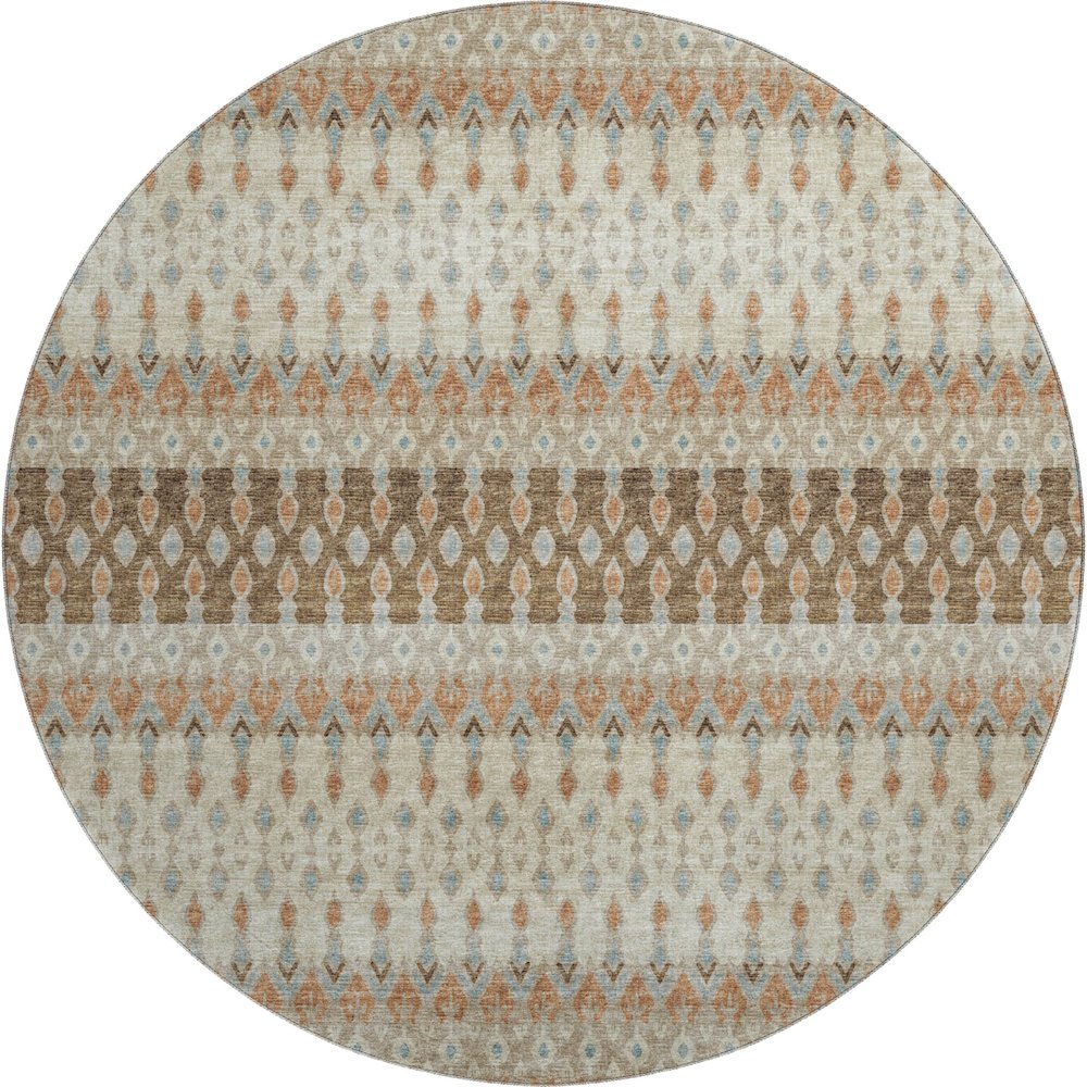 Premium Machine Washable Mayfield  Canyon 8' x 8' Round Rug. Picture 1