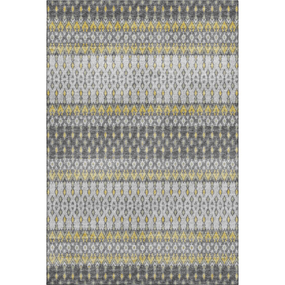 Premium Machine Washable Mayfield  Gray 2'6" x 3'10" Rug. Picture 1