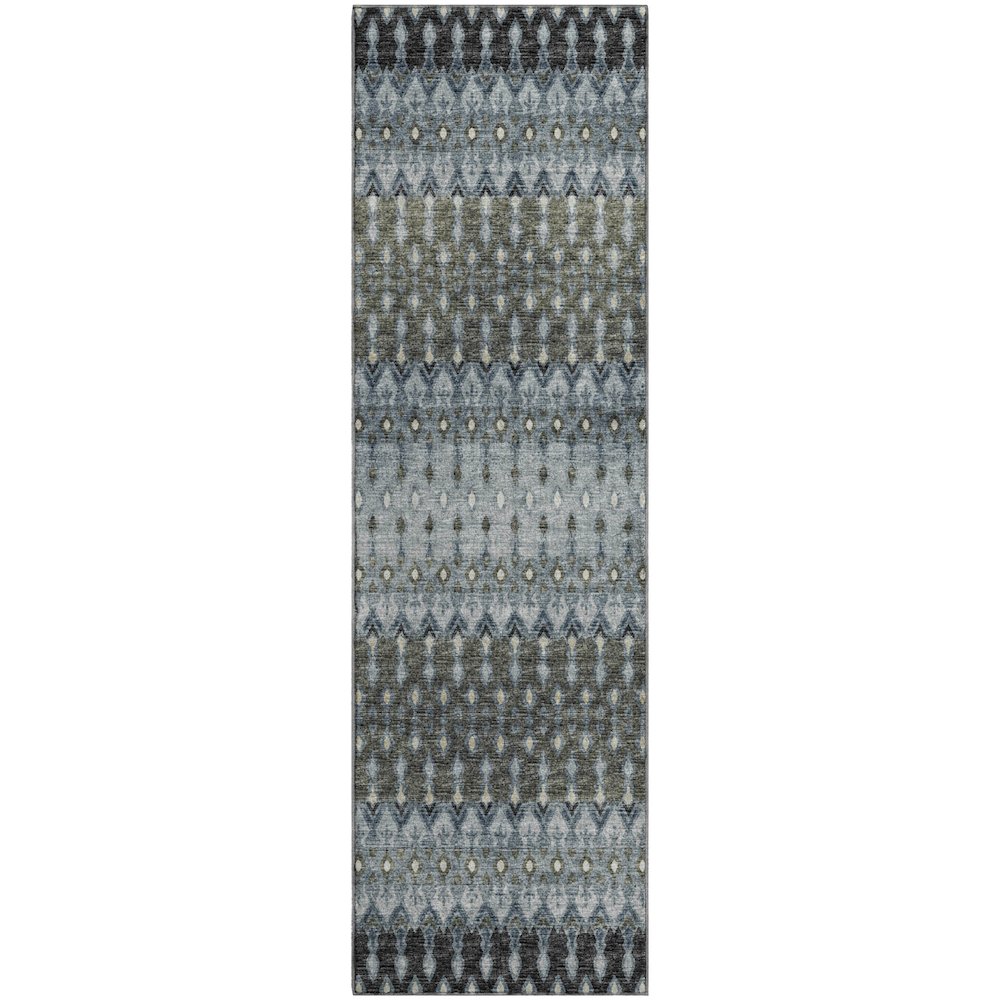 Premium Machine Washable Mayfield  Moody 2'3" x 7'6" Runner Rug. Picture 1